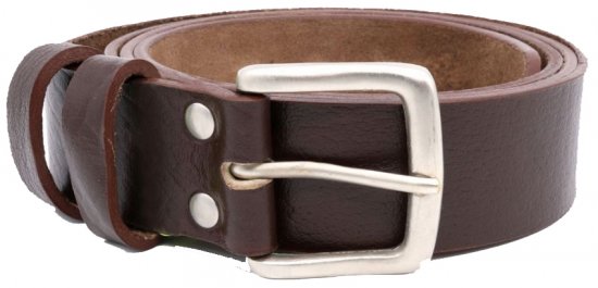 D555 Liam Hand Crafted Real Leather Belt, 3,7cm - Vyöt - Pitkät vyöt W40-W70/2XL-8XL