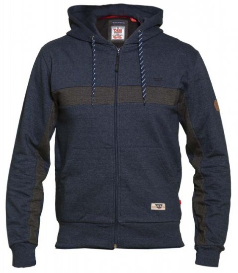 D555 Louisiana Hoodie Navy - Hupparit ja collegepaidat - Miesten hupparit ja collegepaidat isot koot