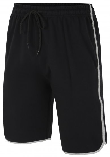 Kam Jeans 3312 Jersey Gym Shorts Black - Collegehousut ja collegeshortsit - Miesten Isot collegehousut ja collegeshortsit