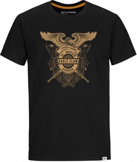 Motley Denim MANHATTAN T-shirt Black - T-paidat - Isot T-paidat 2XL – 14XL