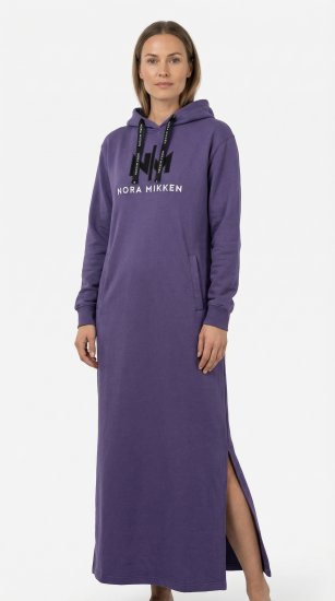 Nora Mikken MARI Maxi Hoodie Dress Purple - Hupparit ja collegepaidat - 