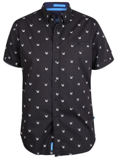 D555 Marley Shirt Black - Kauluspaidat - Miesten isot kauluspaidat 2XL – 8XL