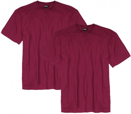 Adamo Marlon Comfort fit 2-pack T-shirt Blackberry - T-paidat - Isot T-paidat 2XL – 14XL