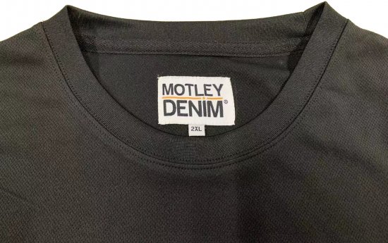 Motley Denim Tekninen T-paita Musta - Urheiluvaatteet & ulkoilu - Miesten urheiluvaatteet isot koot