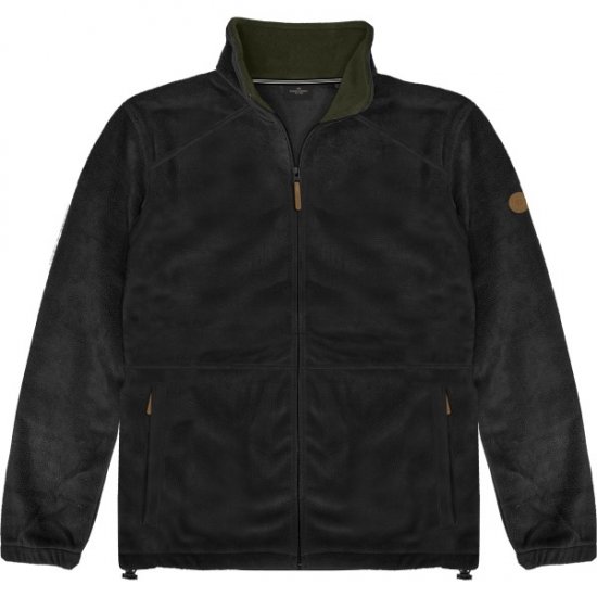 Double Outfitters MFT-7088 Fleece Full-Zip Jacket Black - Takit - Miesten Takit, isot koot – 2XL – 12XL