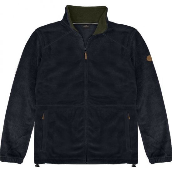 Double Outfitters MFT-7088 Fleece Full-Zip Jacket Navy - Takit - Miesten Takit, isot koot – 2XL – 12XL