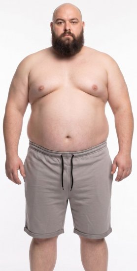 20 Nodi Bora Collegeshortsit Harmaa - Collegehousut ja collegeshortsit - Miesten Isot collegehousut ja collegeshortsit