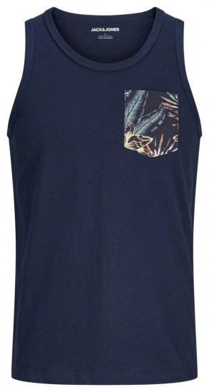 Jack & Jones Honolulu Pocket Tanktop Navy - T-paidat - Isot T-paidat 2XL – 14XL