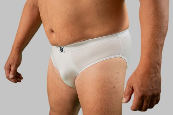 20 Nodi Stretch Cotton Briefs with Internal Elastic Band and Low Rise White - Alusvaatteet & Uimavaatteet - Miesten Isot alusvaatteet 