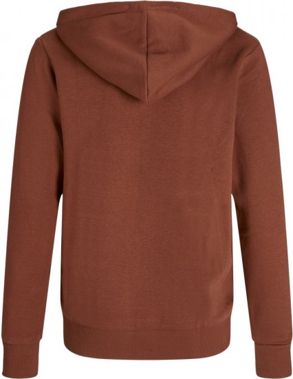 Jack & Jones CALEB Hoodie Red - Hupparit ja collegepaidat - Miesten hupparit ja collegepaidat isot koot