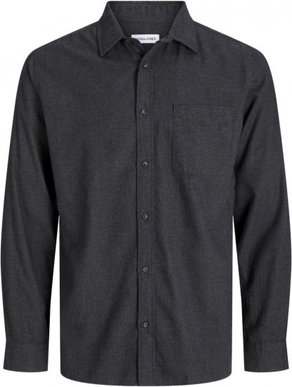 Jack & Jones Classic Long Sleeve Shirt Grey - Kauluspaidat - Miesten isot kauluspaidat 2XL – 8XL