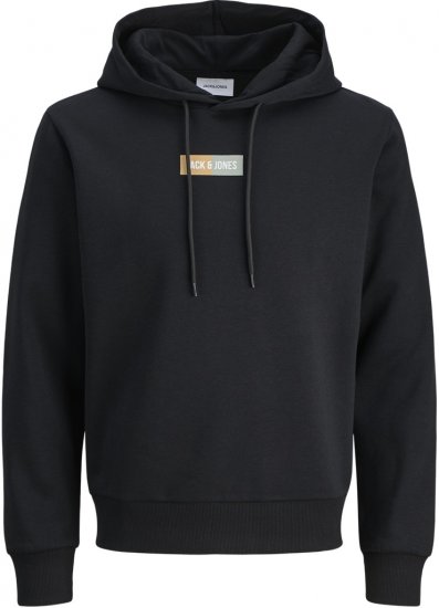 Jack & Jones Pan Hoodie Black - Hupparit ja collegepaidat - Miesten hupparit ja collegepaidat isot koot