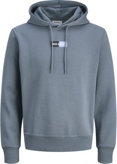 Jack & Jones Pan Hoodie Grey - Hupparit ja collegepaidat - Miesten hupparit ja collegepaidat isot koot