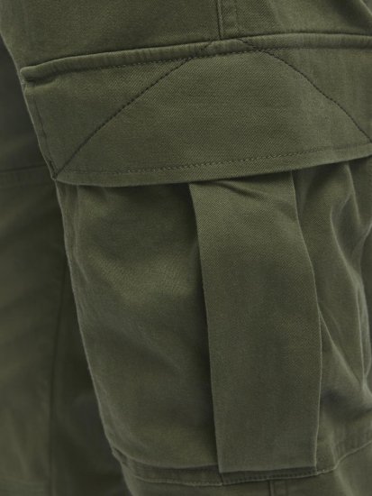 Jack & Jones Jonnie Cuffed Cargo Pants Green - Farkut ja housut - Miesten isot farkut ja isot housut W40-W70