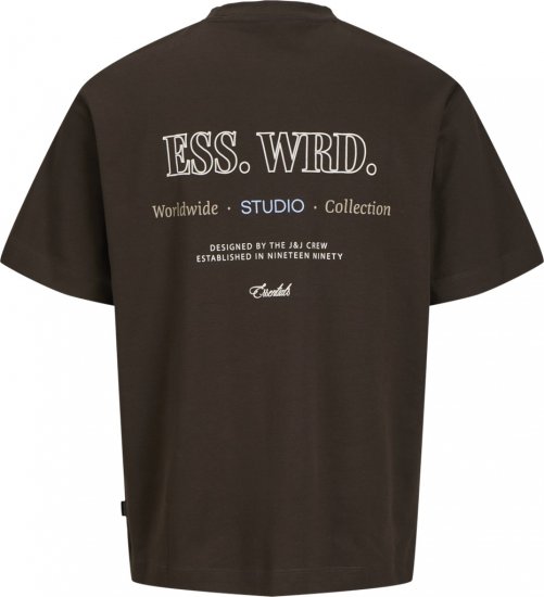 Jack & Jones Urban Edge Studio T-shirt Brown - T-paidat - Isot T-paidat 2XL – 14XL