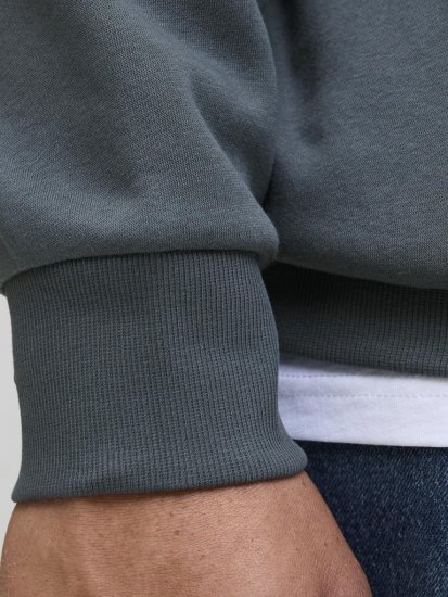 Jack & Jones 2 COL LOGO Hoodie Grey - Hupparit ja collegepaidat - Miesten hupparit ja collegepaidat isot koot