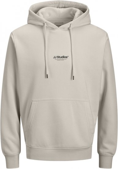 Jack & Jones Soho Hoodie Grey - Hupparit ja collegepaidat - Miesten hupparit ja collegepaidat isot koot