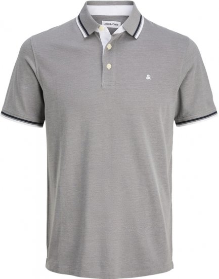 Jack & Jones Paulos Polo Short Sleeve Grey - Pikeepaidat - Miesten isot pikeepaidat