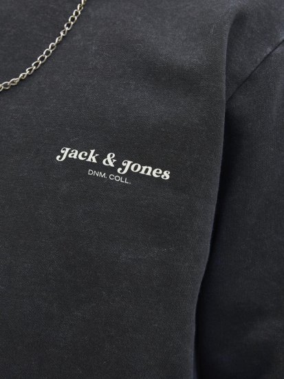 Jack & Jones Dover Sweatshirt Black - Hupparit ja Collegepaidat - Miesten hupparit ja collegepaidat isot koot