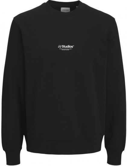 Jack & Jones Soho Sweatshirt Black - Hupparit ja collegepaidat - Miesten hupparit ja collegepaidat isot koot