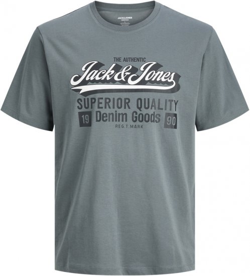 Jack & Jones Logo 2COL T-shirt Grey - T-paidat - Isot T-paidat 2XL – 14XL