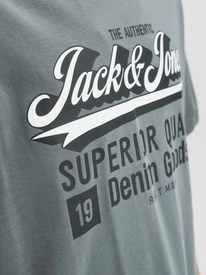 Jack & Jones Logo 2COL T-shirt Grey - T-paidat - Isot T-paidat 2XL – 14XL