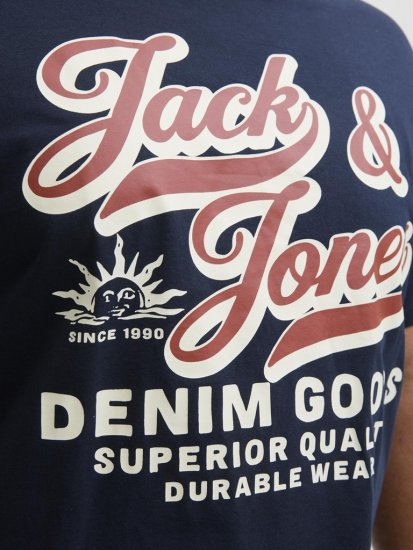 Jack & Jones Logo 2COL T-Shirt Blue - T-paidat - Isot T-paidat 2XL – 14XL
