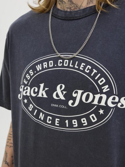 Jack & Jones Dover T-Shirt Short Sleeve Black - T-paidat - Isot T-paidat 2XL – 14XL