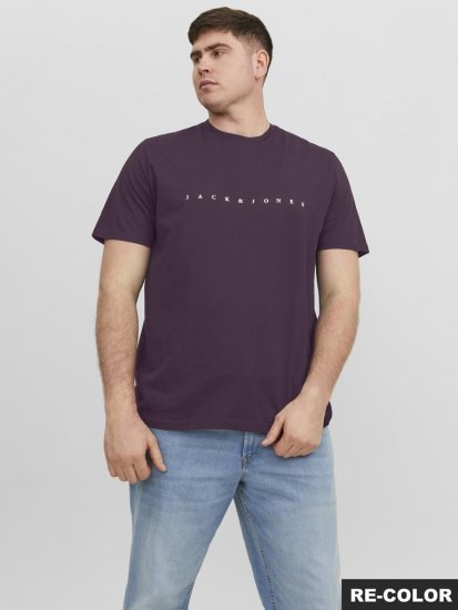 Jack & Jones STAR T-Shirt Purple - T-paidat - Isot T-paidat 2XL – 14XL