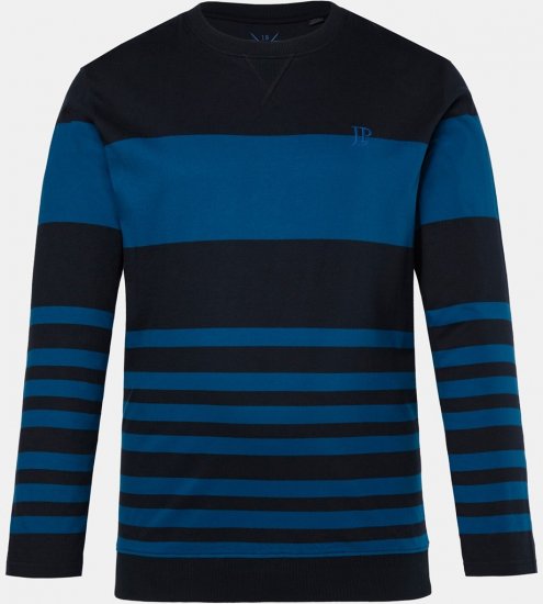JP1880 Pyjamas Two-piece Long Sleeve with Stripes Blue - Alusvaatteet & uimavaatteet - Miesten Isot alusvaatteet 
