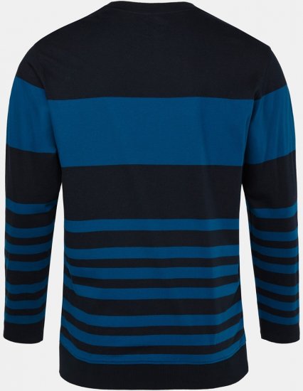 JP1880 Pyjamas Two-piece Long Sleeve with Stripes Blue - Alusvaatteet & uimavaatteet - Miesten Isot alusvaatteet 