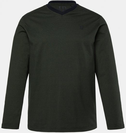 JP1880 Pyjamas Two-piece Striped Dark Green - Alusvaatteet & uimavaatteet - Miesten Isot alusvaatteet 