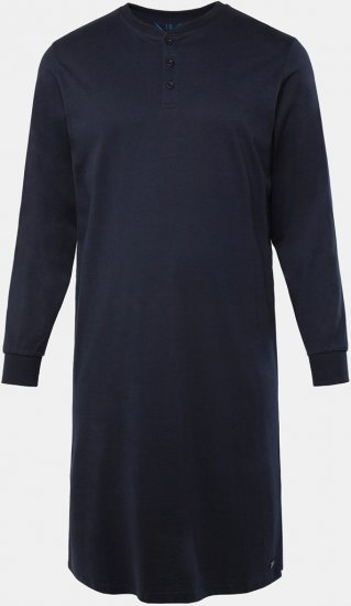 JP1880 Henley Long Sleeved Night Dress Navy - Alusvaatteet & uimavaatteet - Miesten Isot alusvaatteet 