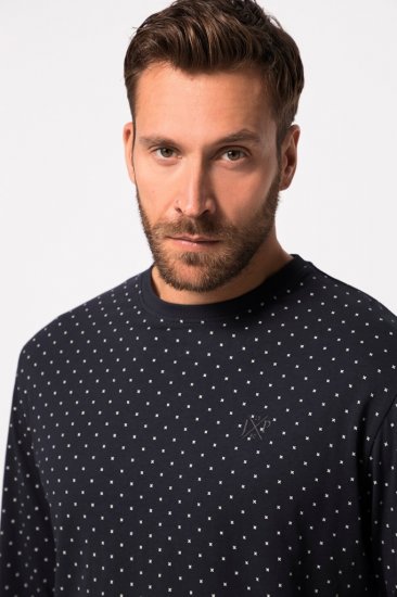 JP1880 Pyjamas Two-piece Long Sleeve and Long Trousers Navy - Alusvaatteet & uimavaatteet - Miesten Isot alusvaatteet 