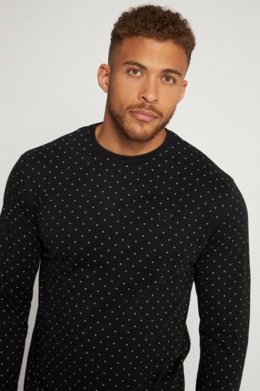 JP1880 Two-piece Pyjamas Long Sleeve and Long Trousers Black - Alusvaatteet & uimavaatteet - Miesten Isot alusvaatteet 