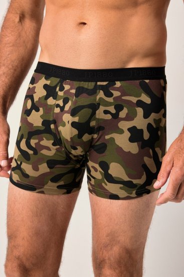 JP1880 FLEXNAMIC OEKO-TEX Boxer Shorts 2-Pack Green - Alusvaatteet & uimavaatteet - Miesten Isot alusvaatteet 
