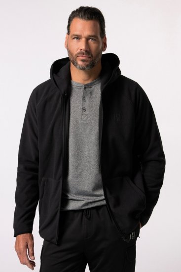 JAY-PI Ultra-light Fleece Jacket Black - Hupparit ja collegepaidat - Miesten hupparit ja collegepaidat isot koot