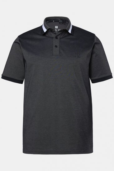JAY-PI Quickdry Two-Tone Golf Poloshirt Black - Pikeepaidat - Miesten isot pikeepaidat