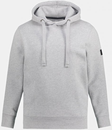 JAY-PI Hoodie with Soft Brushed Interior Grey - Hupparit ja collegepaidat - Miesten hupparit ja collegepaidat isot koot