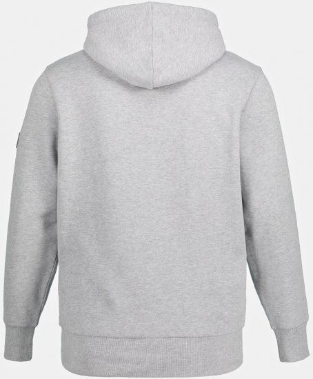 JAY-PI Hoodie with Soft Brushed Interior Grey - Hupparit ja collegepaidat - Miesten hupparit ja collegepaidat isot koot