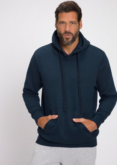JAY-PI Hoodie with Soft Brushed Interior Navy - Hupparit ja collegepaidat - Miesten hupparit ja collegepaidat isot koot