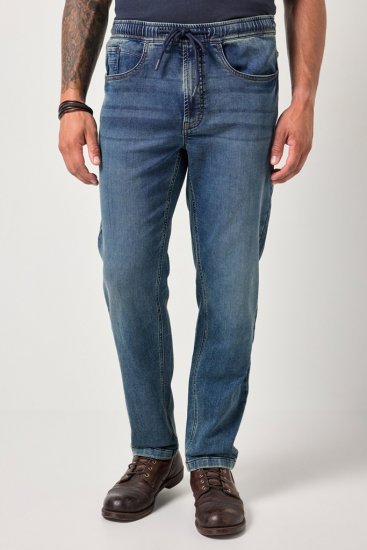 JP1880 FLEXNAMIC Straight Fit Jeans with Stretch Waist - Farkut ja housut - Miesten isot farkut ja isot housut W40-W70