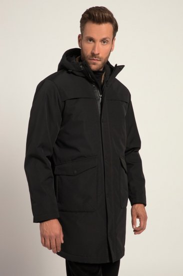 JP1880 Warm Parka with Wind Cuffs Black - Takit - Miesten Takit, isot koot – 2XL – 12XL