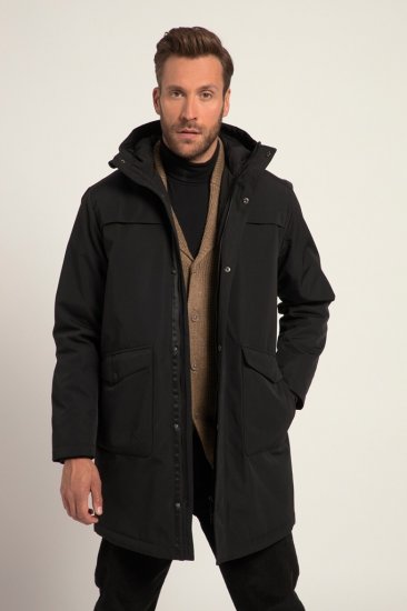 JP1880 Warm Parka with Wind Cuffs Black - Takit - Miesten Takit, isot koot – 2XL – 12XL
