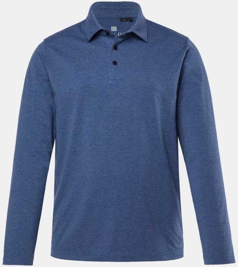 JAY-PI Quickdry Polo Long Sleeve Blue - Pikeepaidat - Miesten isot pikeepaidat