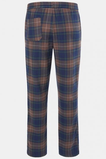 JP1880 Pyjama Trousers Flannel Check Brown - Alusvaatteet & uimavaatteet - Miesten Isot alusvaatteet 