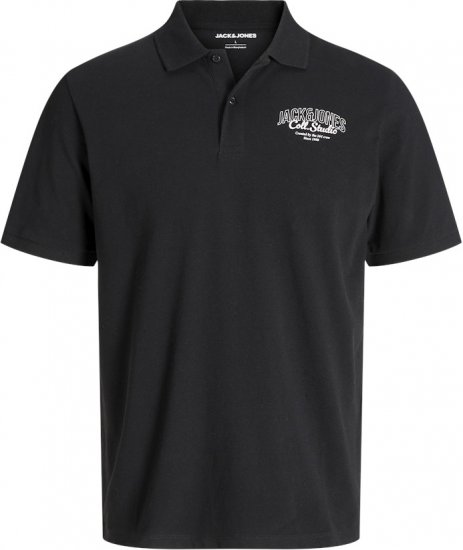 Jack & Jones Makoto Polo Short Sleeve Black - Pikeepaidat - Miesten isot pikeepaidat