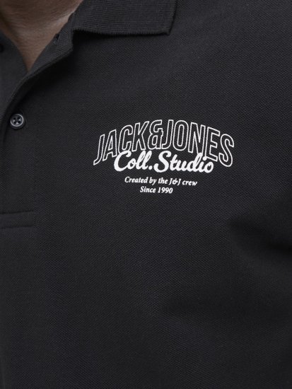 Jack & Jones Makoto Polo Short Sleeve Black - Pikeepaidat - Miesten isot pikeepaidat