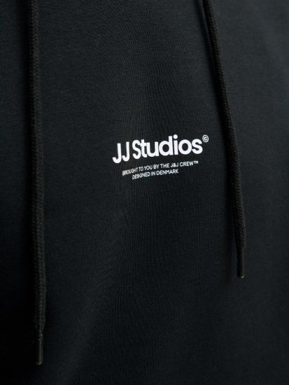Jack & Jones Soho Hoodie Black - Hupparit ja collegepaidat - Miesten hupparit ja collegepaidat isot koot
