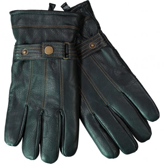JP1880 Gloves Leather Warm Lining Black - Asusteet - 